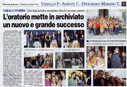 dal Giornale di Arona - Ottobre 2009
