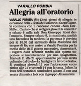 dal Giornale di Arona - Settembre 2012